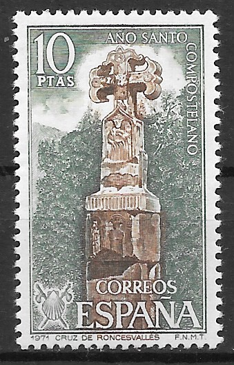 España año 1971, Cruz de Roncesvalles en Navarra